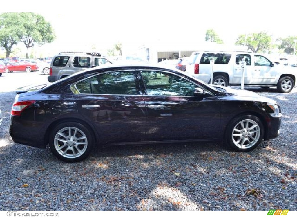 2010 Maxima 3.5 SV - Crimson Black / Caffe Latte photo #3