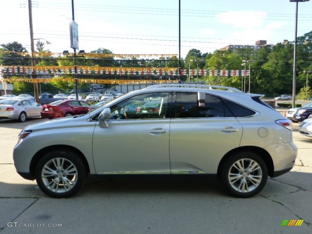 2010 RX 450h AWD Hybrid - Tungsten Silver Pearl / Black/Brown Walnut photo #1