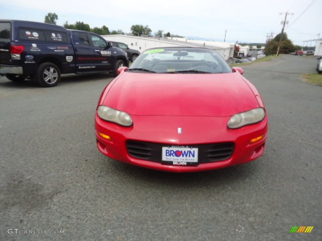 2001 Camaro Convertible - Bright Rally Red / Ebony photo #2