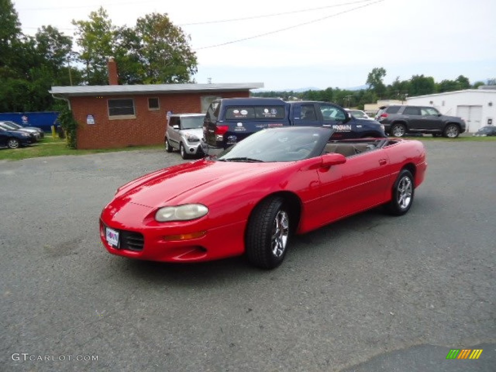 2001 Camaro Convertible - Bright Rally Red / Ebony photo #3