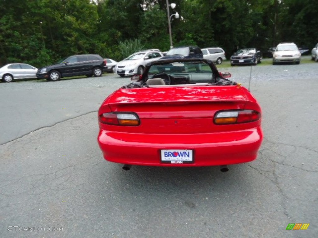 2001 Camaro Convertible - Bright Rally Red / Ebony photo #6