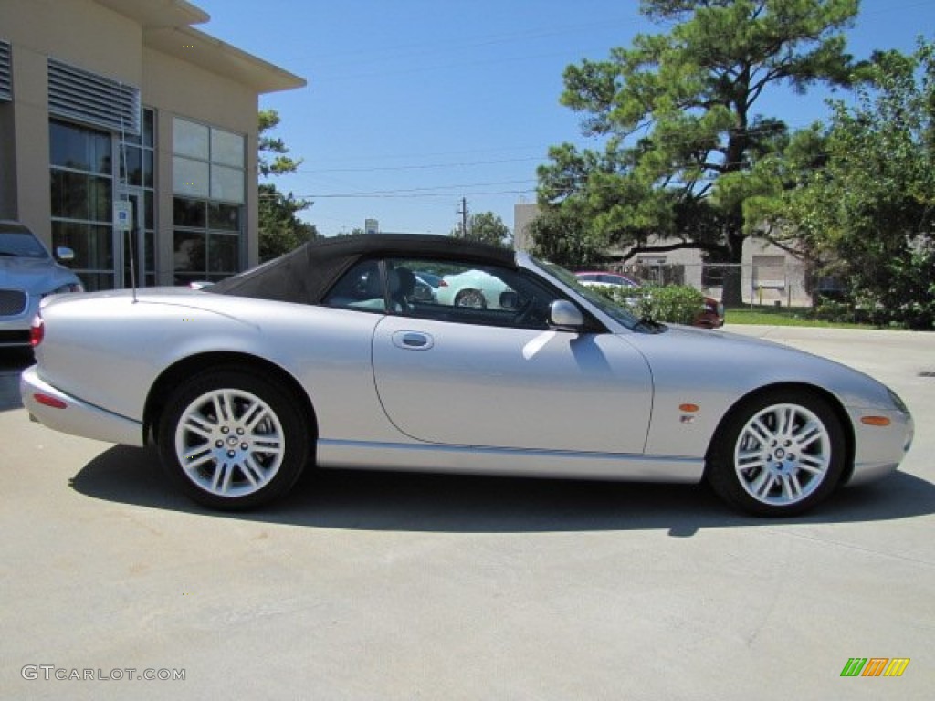 Platinum Silver Metallic 2005 Jaguar XK XKR Convertible Exterior Photo #71056358