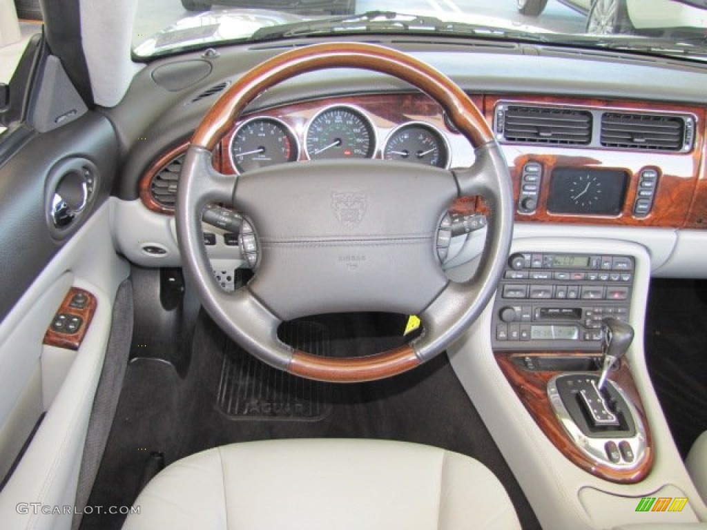 2005 Jaguar XK XKR Convertible Dove Dashboard Photo #71056427