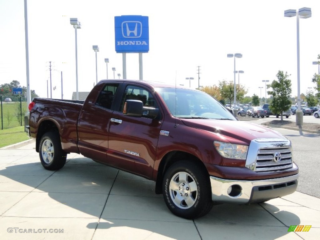 2007 Tundra SR5 TRD Double Cab - Salsa Red Pearl / Beige photo #2