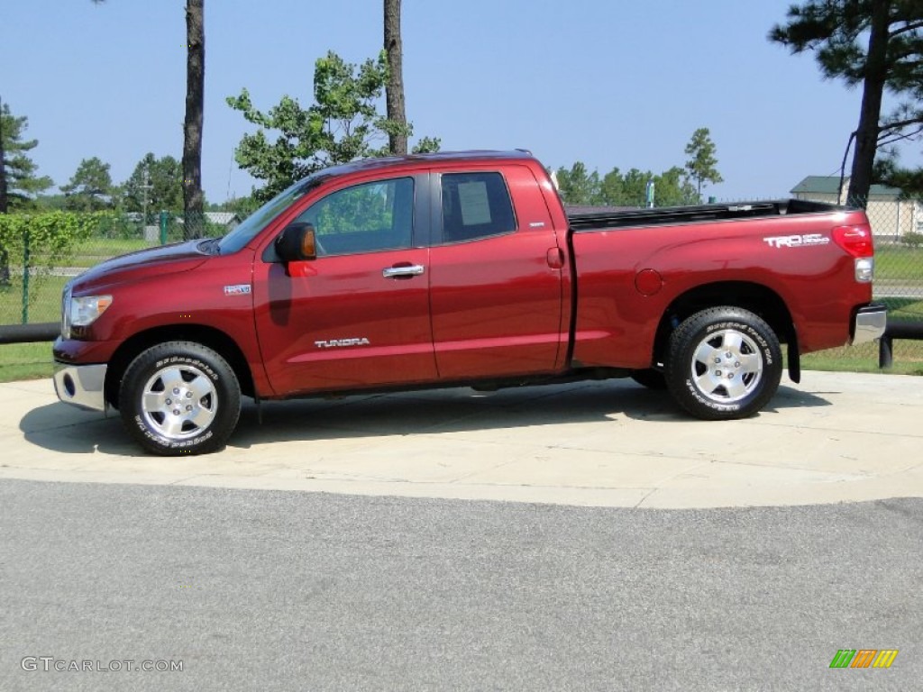 2007 Tundra SR5 TRD Double Cab - Salsa Red Pearl / Beige photo #8