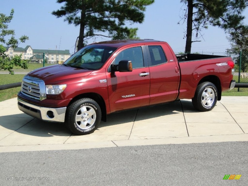 2007 Tundra SR5 TRD Double Cab - Salsa Red Pearl / Beige photo #9