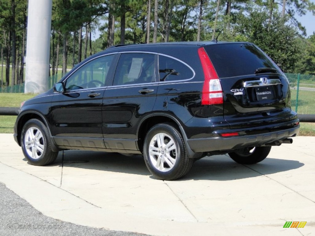 2010 CR-V EX - Crystal Black Pearl / Gray photo #6