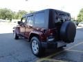 2008 Red Rock Crystal Pearl Jeep Wrangler Unlimited Sahara 4x4  photo #7