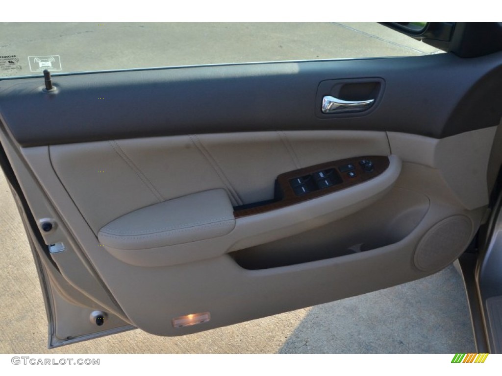 2007 Accord EX-L V6 Sedan - Desert Mist Metallic / Ivory photo #12