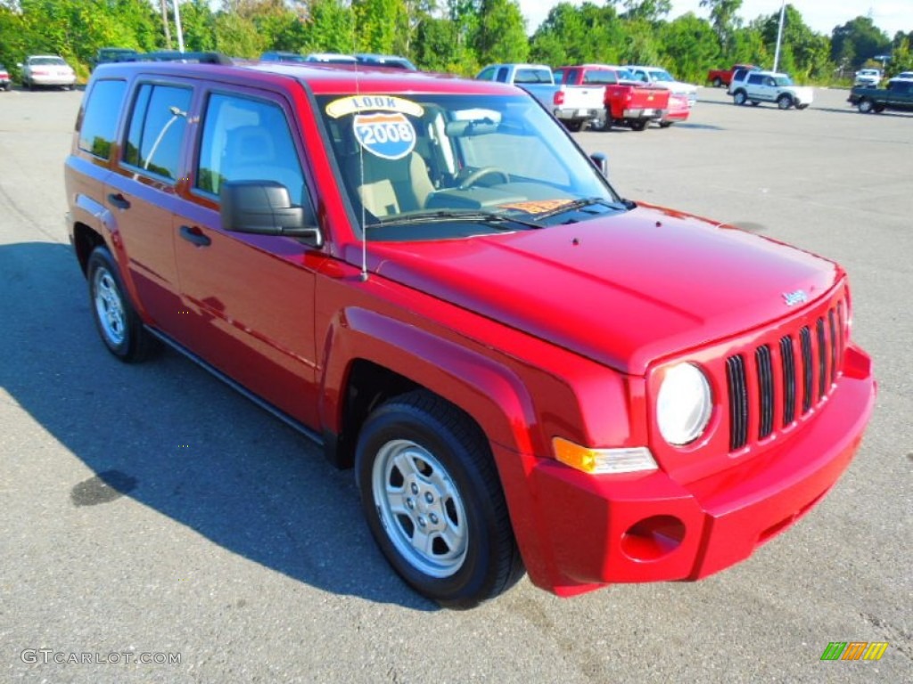 Red Crystal Pearl 2008 Jeep Patriot Sport Exterior Photo #71057969