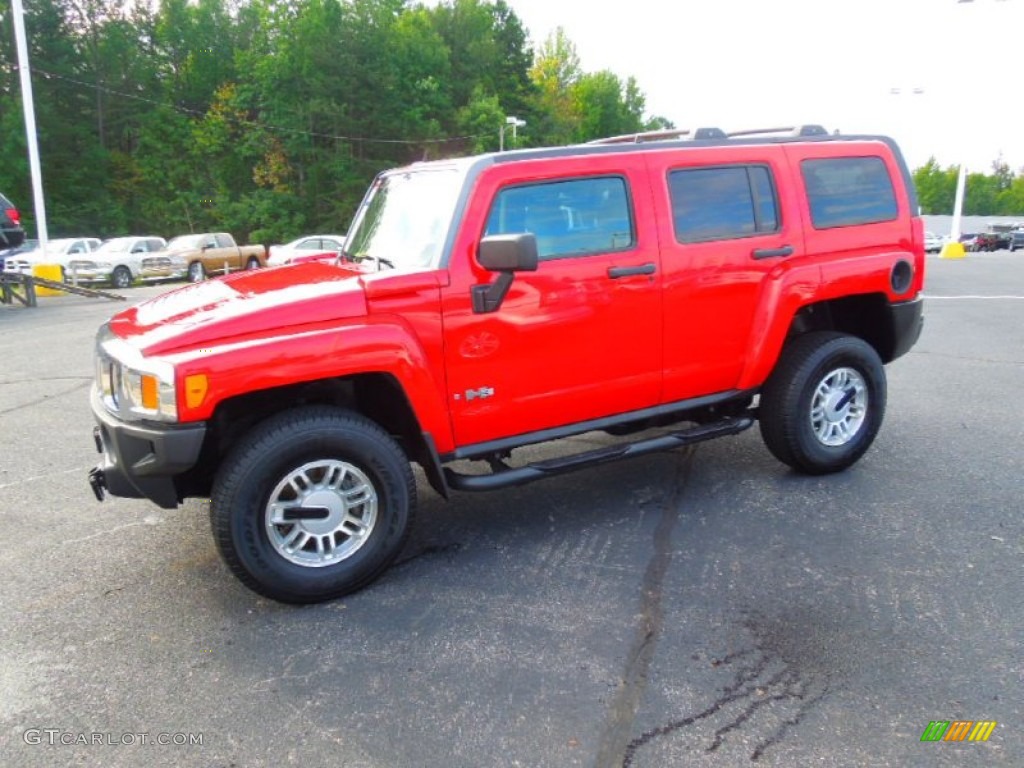 Victory Red 2006 Hummer H3 Standard H3 Model Exterior Photo #71059499