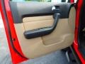 Ebony Black/Light Cashmere Beige 2006 Hummer H3 Standard H3 Model Door Panel