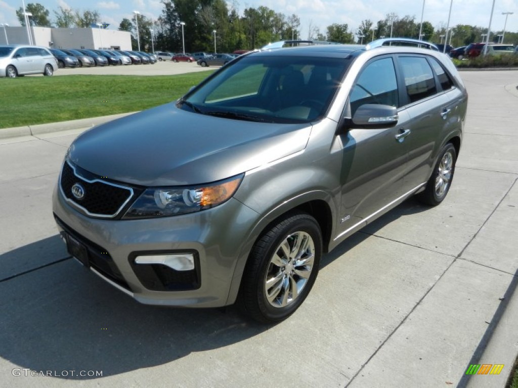 2012 Sorento SX V6 AWD - Titanium Silver / Black photo #7