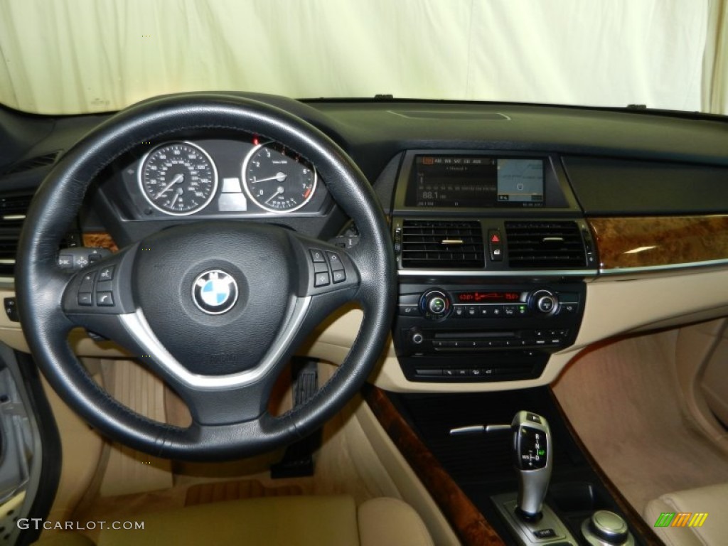 2008 BMW X5 3.0si Sand Beige Dashboard Photo #71060102