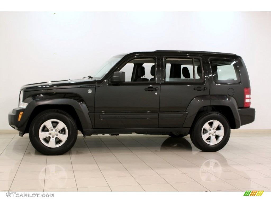 Brilliant Black Crystal Pearl 2012 Jeep Liberty Sport 4x4 Exterior Photo #71060357