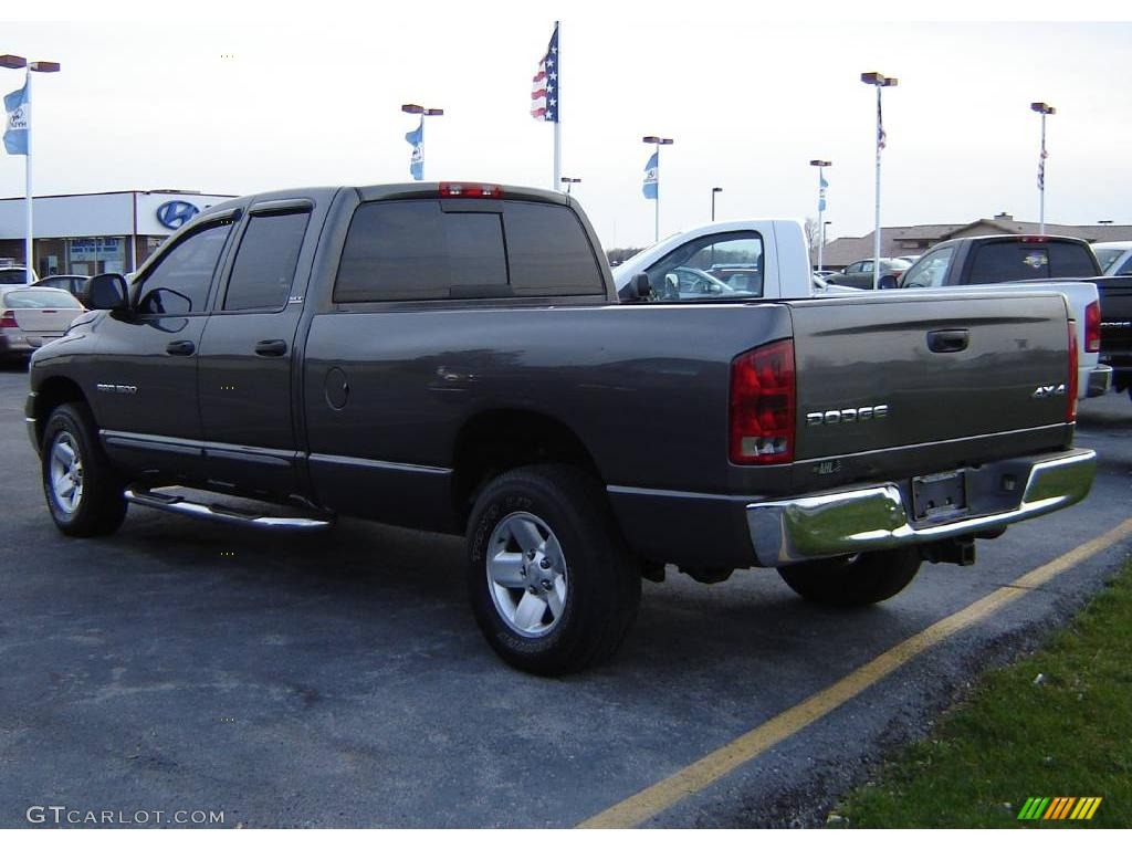 2002 Ram 1500 SLT Plus Quad Cab 4x4 - Graphite Metallic / Dark Slate Gray photo #4