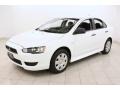 2010 Wicked White Metallic Mitsubishi Lancer DE  photo #3