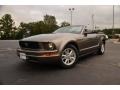 2005 Mineral Grey Metallic Ford Mustang V6 Deluxe Convertible  photo #1