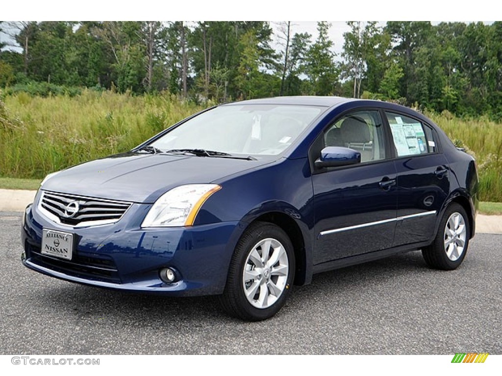 2012 Sentra 2.0 SL - Blue Onyx / Beige photo #1