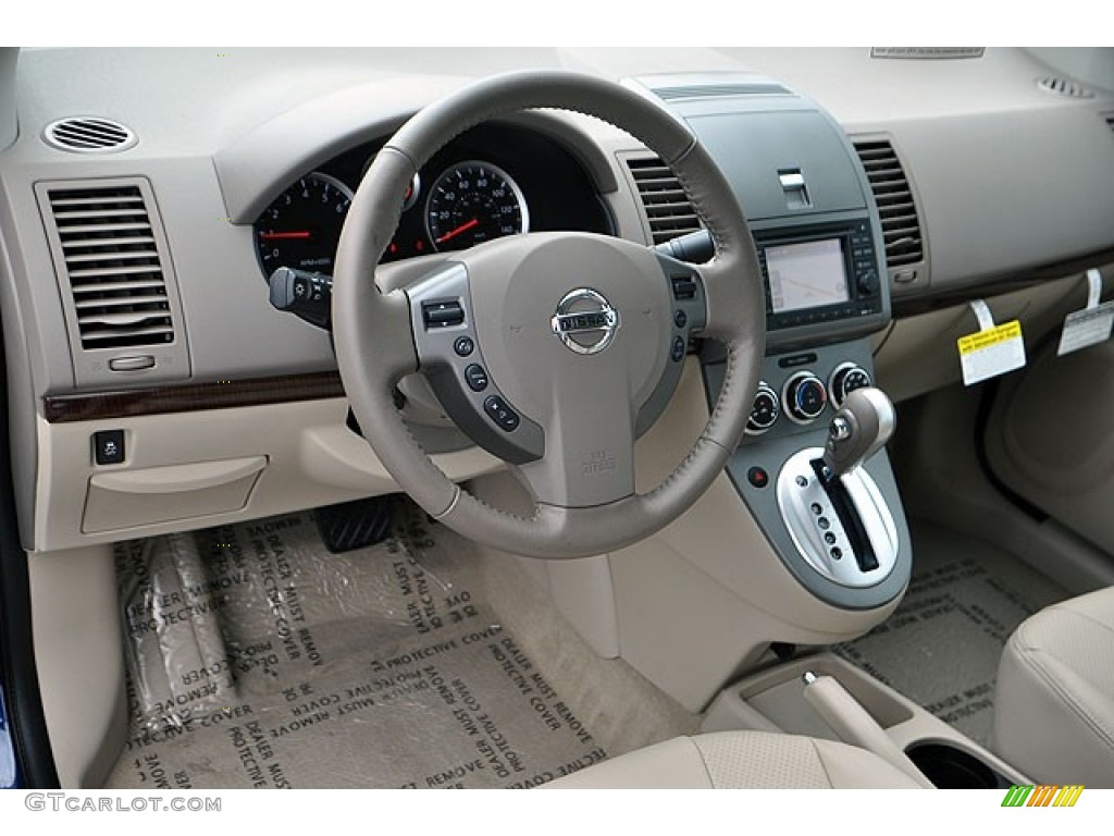 Beige Interior 2012 Nissan Sentra 2.0 SL Photo #71064163
