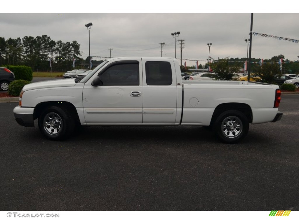 2006 Silverado 1500 Extended Cab - Summit White / Dark Charcoal photo #8