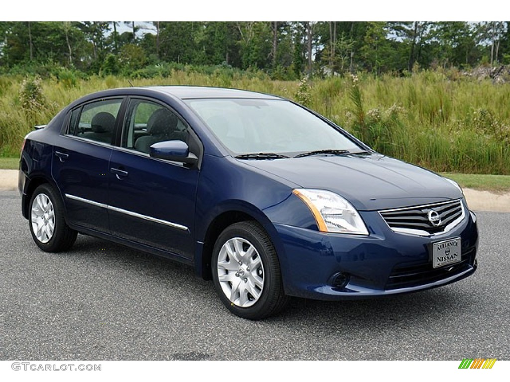 2012 Sentra 2.0 S - Blue Onyx / Charcoal photo #5