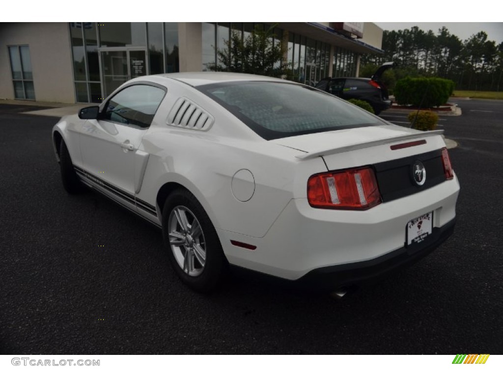 2011 Mustang V6 Coupe - Performance White / Charcoal Black photo #7