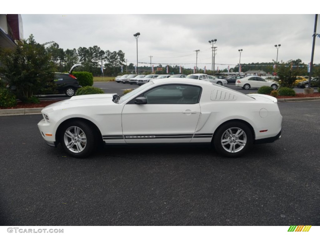 2011 Mustang V6 Coupe - Performance White / Charcoal Black photo #8
