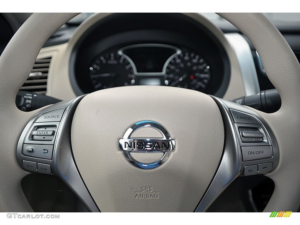 2013 Nissan Altima 2.5 S Beige Steering Wheel Photo #71065234