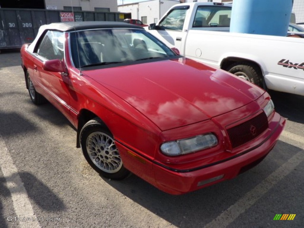 1994 LeBaron GTC Convertible - Radiant Fire Red / Gray photo #1