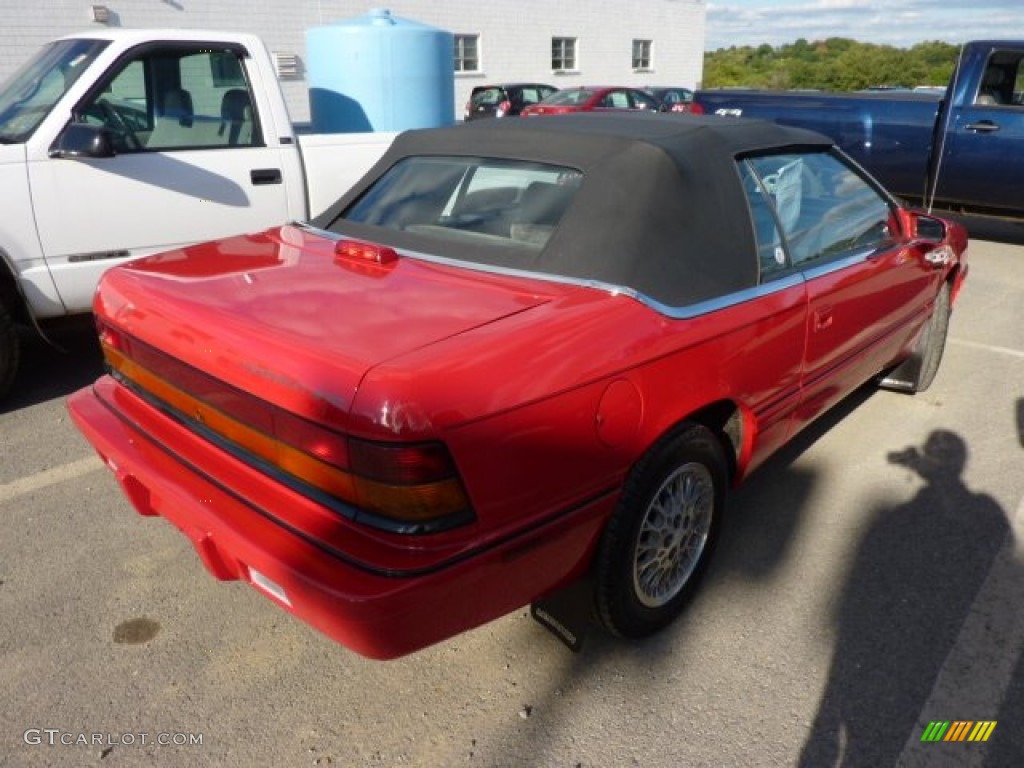 1994 LeBaron GTC Convertible - Radiant Fire Red / Gray photo #2