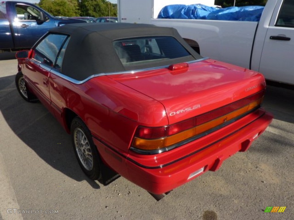 1994 LeBaron GTC Convertible - Radiant Fire Red / Gray photo #3