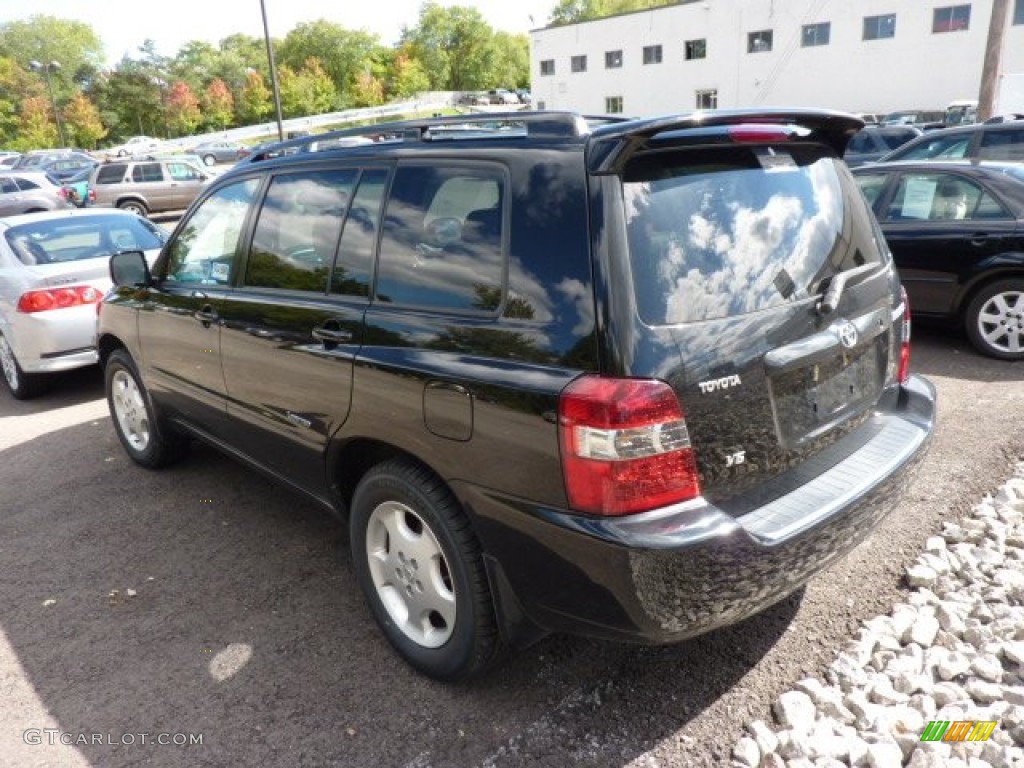 2006 Highlander V6 - Black / Ash Gray photo #3