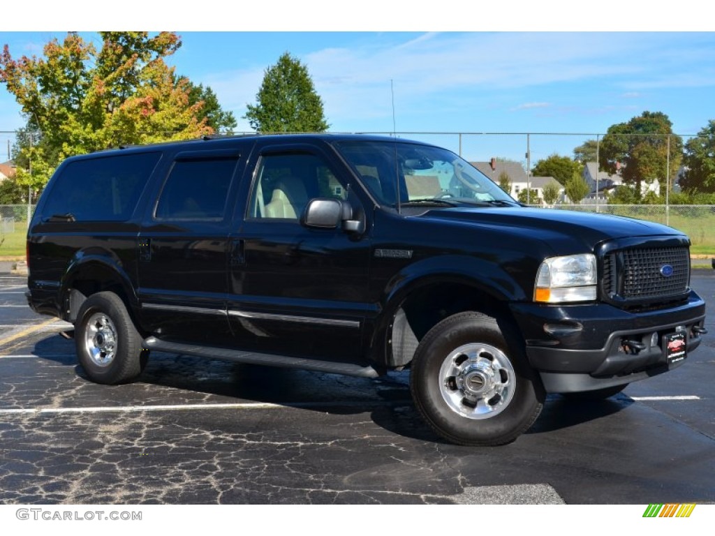 2003 Excursion Limited 4x4 - Black / Medium Parchment photo #1