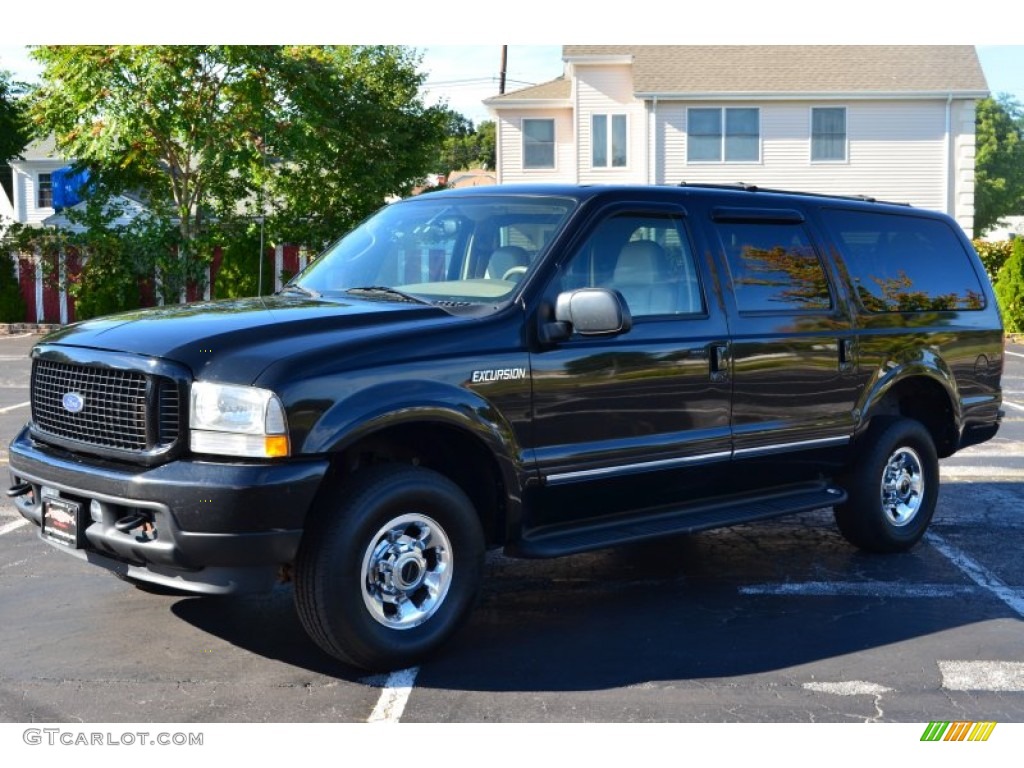 2003 Excursion Limited 4x4 - Black / Medium Parchment photo #3