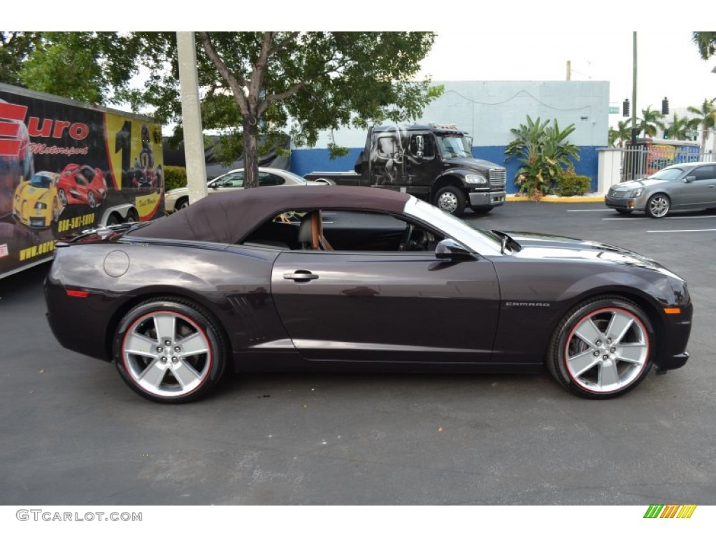 Neiman Marcus Deep Bordeaux Metallic 2011 Chevrolet Camaro Neiman Marcus Edition SS/RS Convertible Exterior Photo #71069554