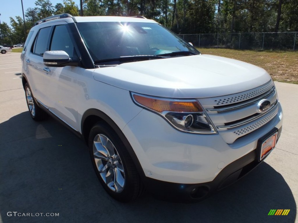 White Platinum Tri-Coat Ford Explorer