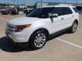 2013 White Platinum Tri-Coat Ford Explorer Limited  photo #9