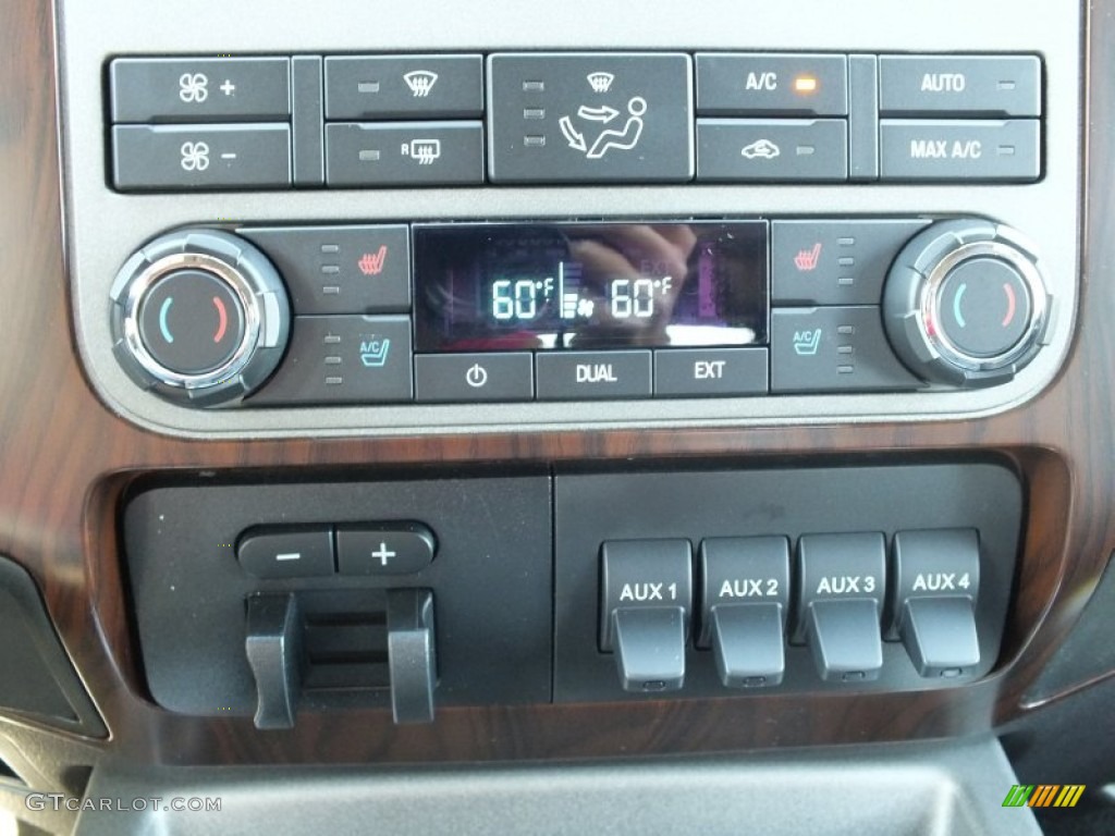 2012 F250 Super Duty Lariat Crew Cab 4x4 - Sterling Grey Metallic / Black photo #21