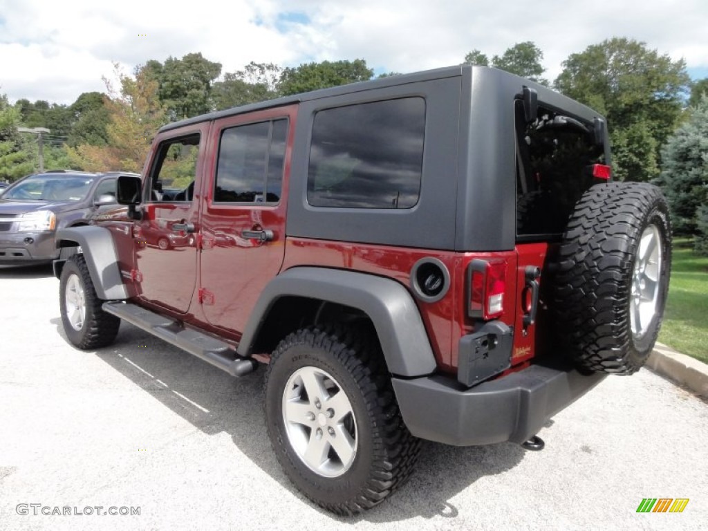 Red Rock Crystal Pearl 2010 Jeep Wrangler Unlimited Rubicon 4x4 Exterior Photo #71073898