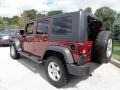 2010 Red Rock Crystal Pearl Jeep Wrangler Unlimited Rubicon 4x4  photo #9