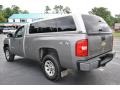 2008 Graystone Metallic Chevrolet Silverado 1500 Work Truck Regular Cab 4x4  photo #4