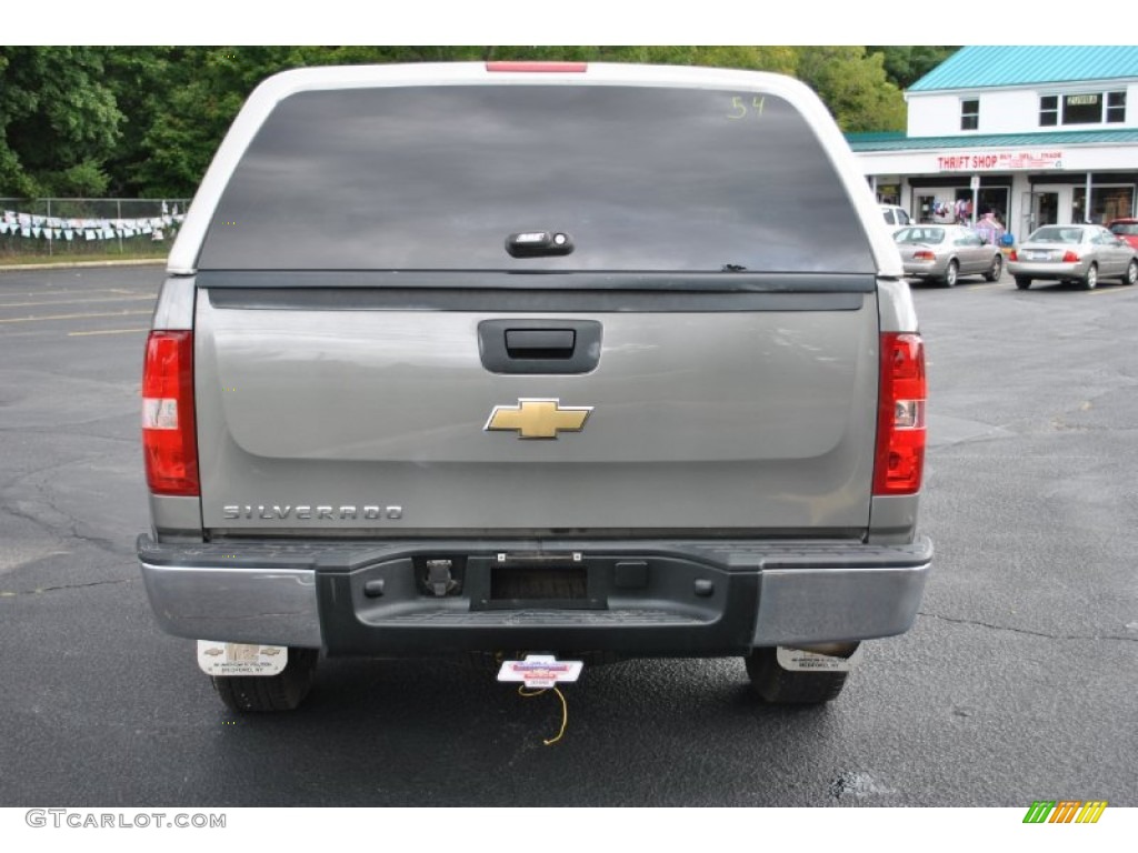 2008 Silverado 1500 Work Truck Regular Cab 4x4 - Graystone Metallic / Dark Titanium photo #5