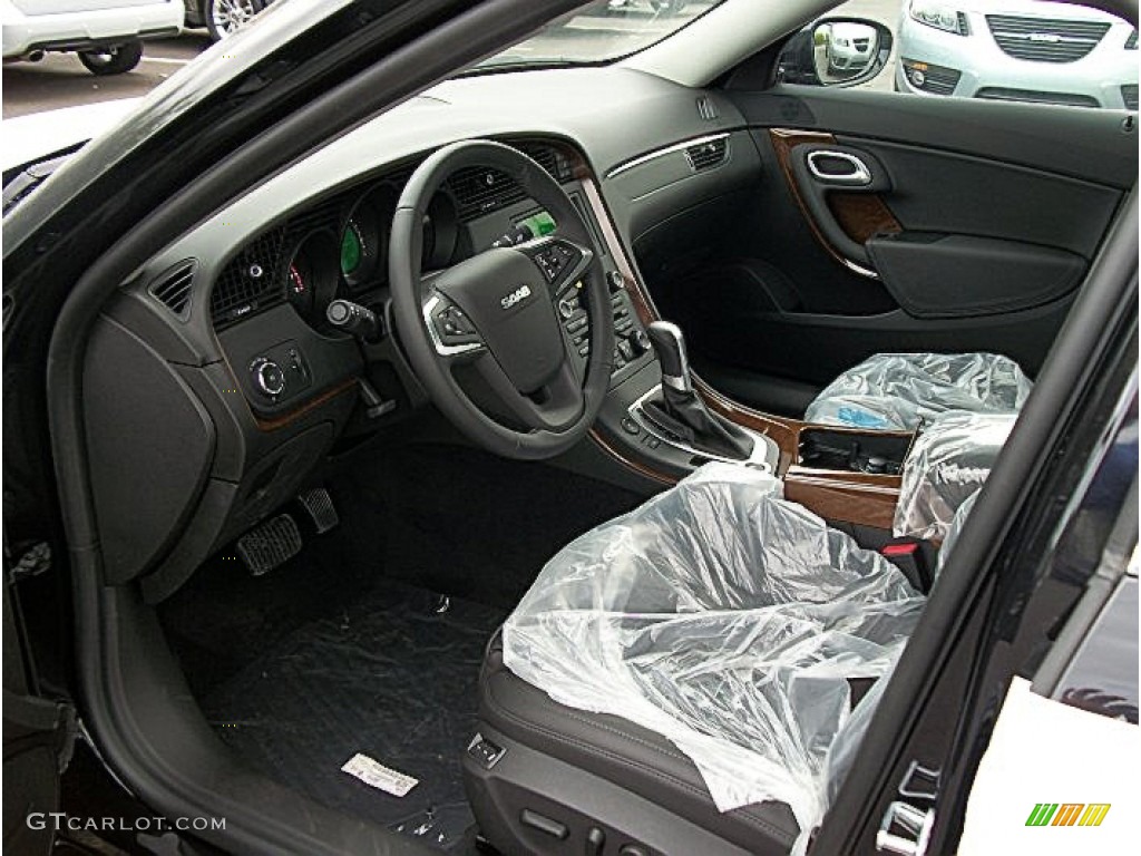 Jet Black Interior 2011 Saab 9-5 Turbo6 XWD Sedan Photo #71076043