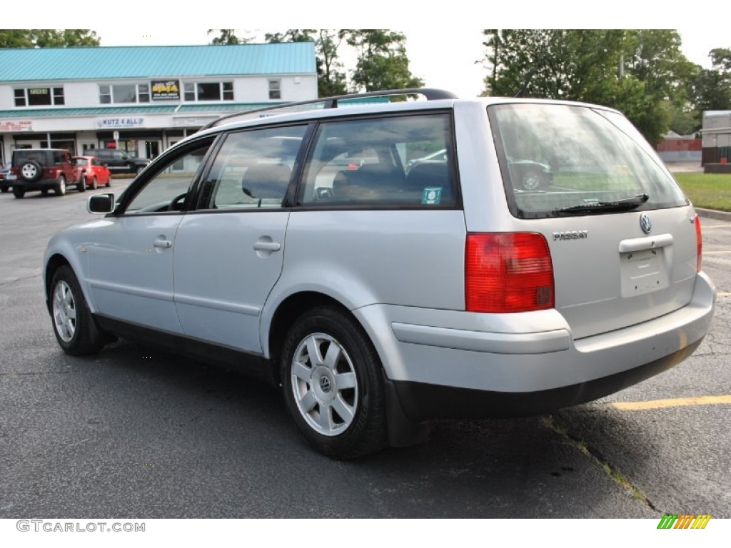 2000 Passat GLS V6 Wagon - Satin Silver Metallic / Black photo #4