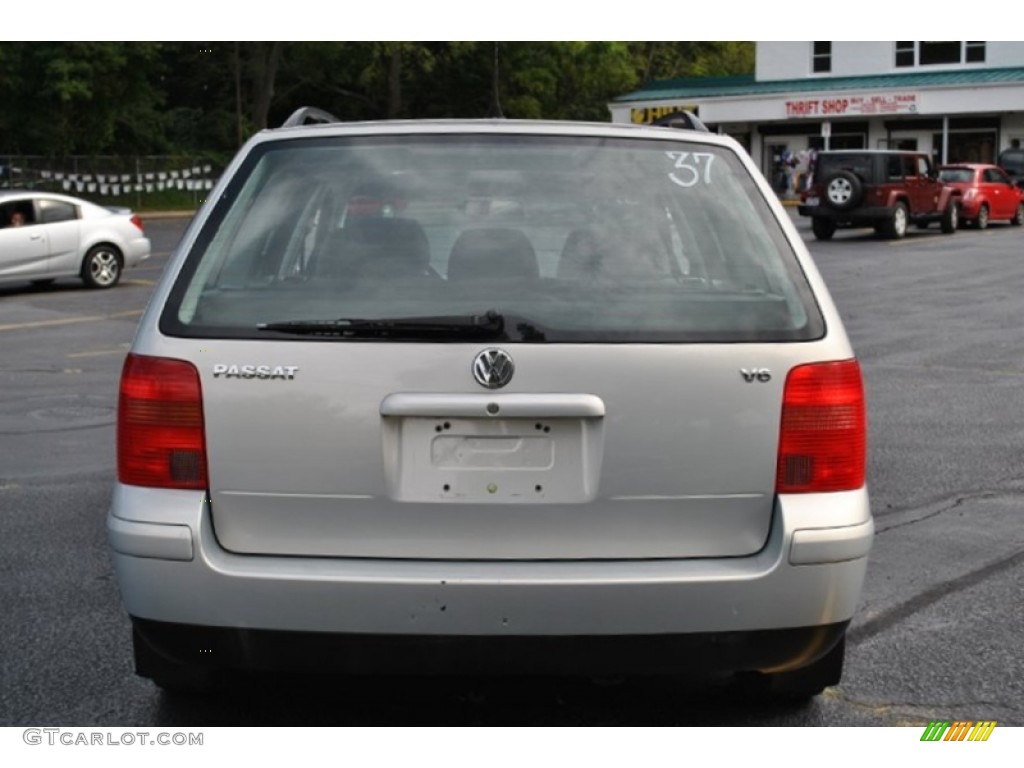 2000 Passat GLS V6 Wagon - Satin Silver Metallic / Black photo #5