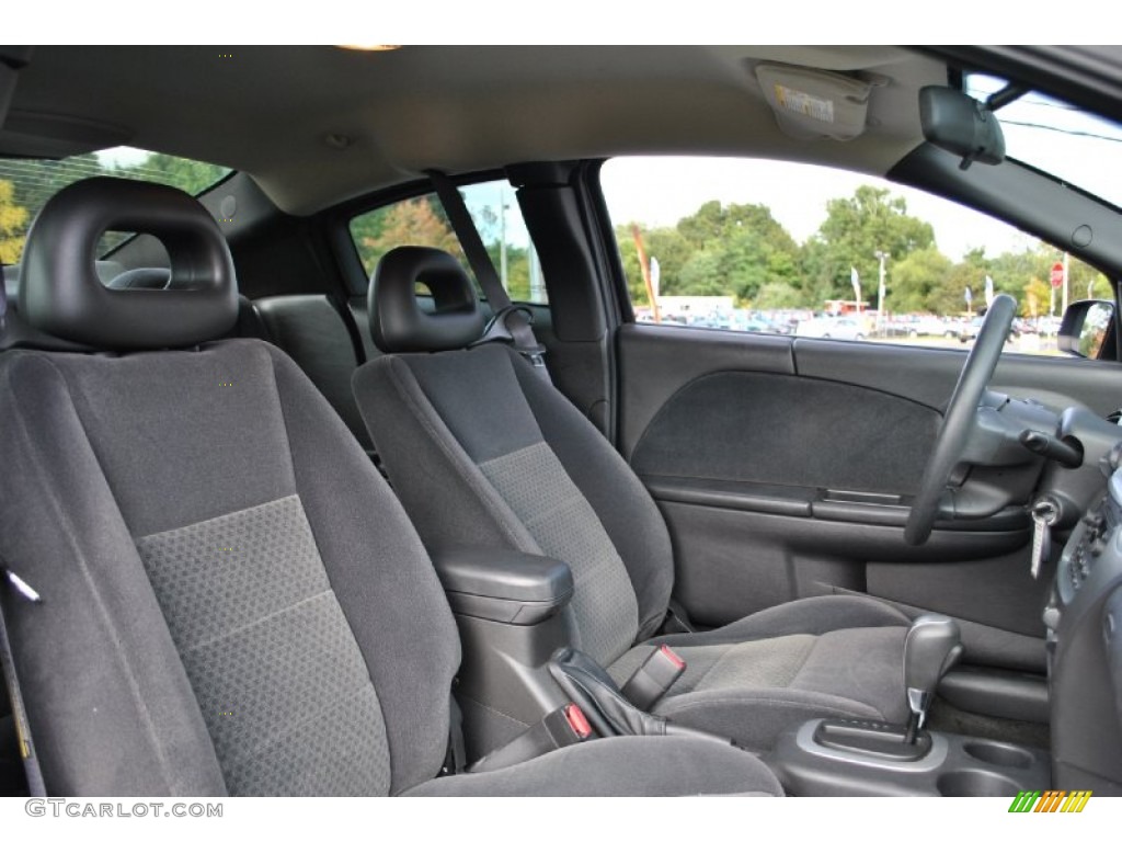 Black Interior 2005 Saturn ION 3 Quad Coupe Photo #71076592