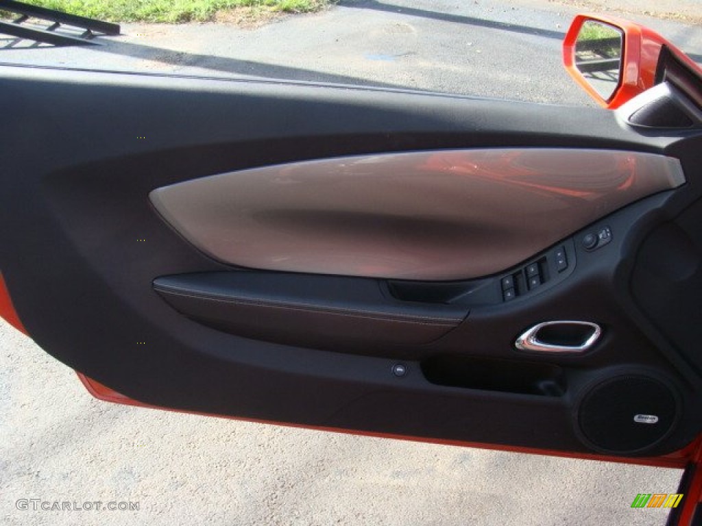 2012 Camaro SS/RS Convertible - Inferno Orange Metallic / Black photo #7