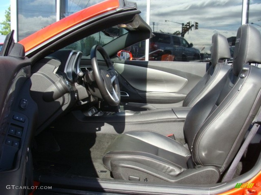 2012 Camaro SS/RS Convertible - Inferno Orange Metallic / Black photo #8