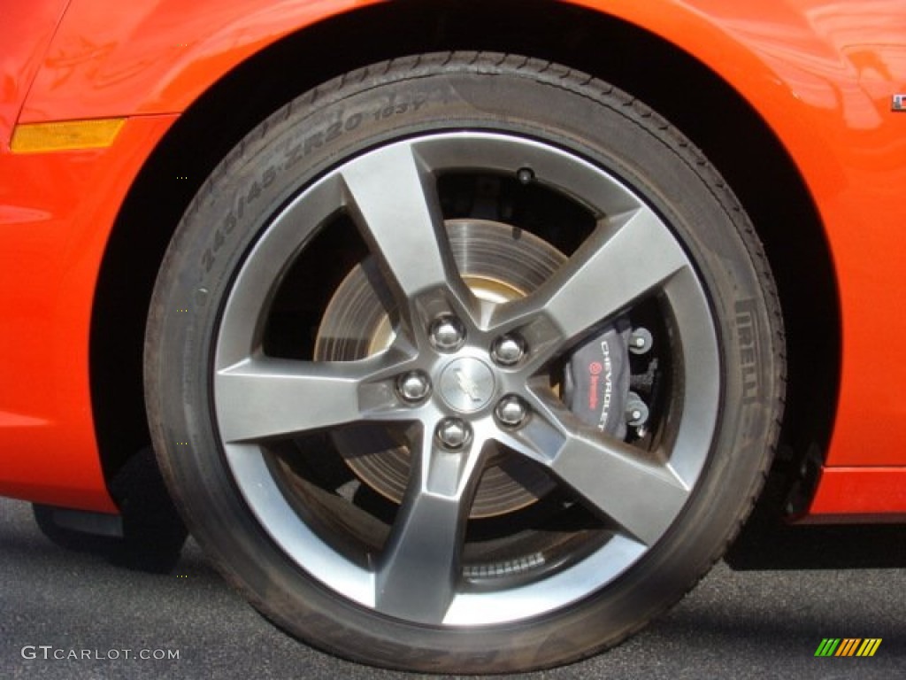 2012 Camaro SS/RS Convertible - Inferno Orange Metallic / Black photo #15